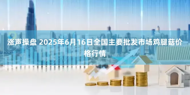 涨声操盘 2025年6月16日全国主要批发市场鸡腿菇价格行情